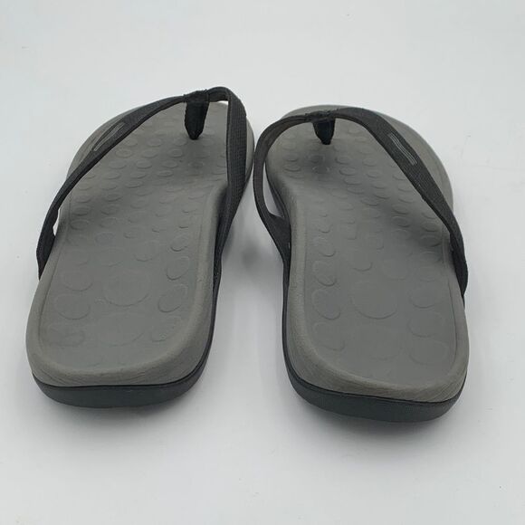 Vionic Tide Toe Post Sandals Black Men’s Orthotic Flip Flops